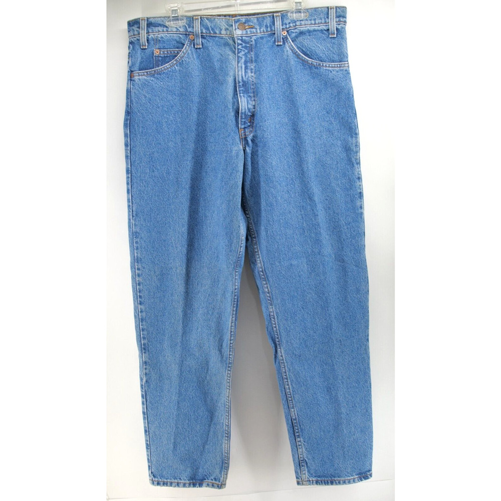 Vtg‎ 90s Levi's Mens Jeans 38x32 Blue Orange Tab 550 Relaxed Fit Tapered Leg